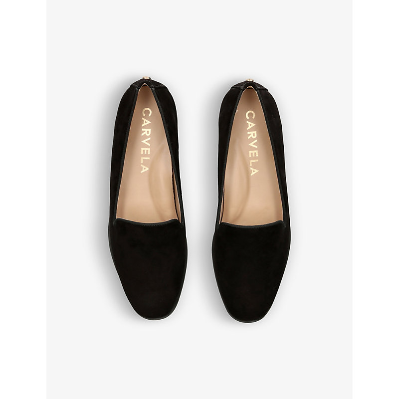 Shop Carvela Comfort Legend Suede Loafers In Black