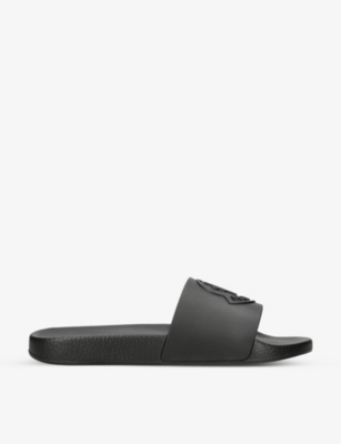 MONCLER: Basile logo-debossed moulded sliders