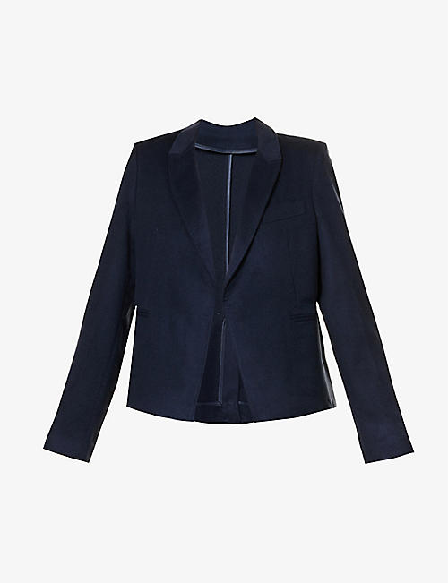 FRENCKENBERGER: Mini notched-lapel cashmere blazer