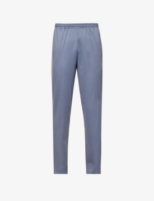 ZIMMERLI: Supreme tapered-leg relaxed-fit cotton pyjama bottoms
