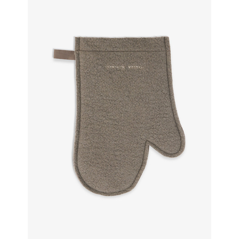 Rick Owens Womens 34 Dust Brand-embroidered Cashmere Oven Glove