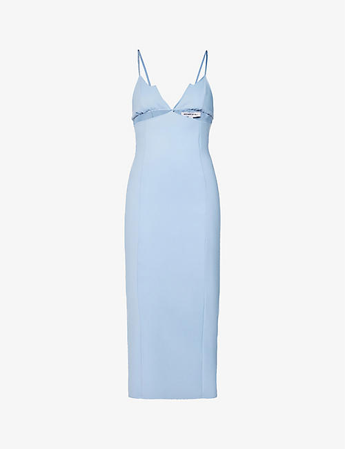 MOTHER OF ALL: Jill cut-out stretch-woven midi dress