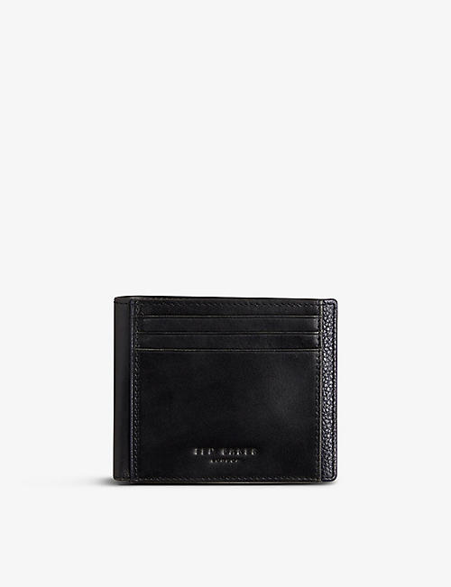 TED BAKER: Finliy waxed leather wallet