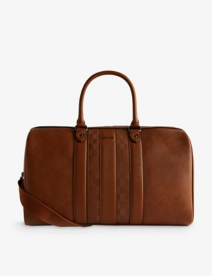 TED BAKER: House detachable-strap faux-leather holdall