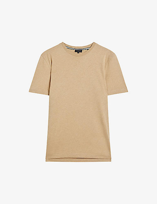TED BAKER: Zeppel regular-fit cotton and cashmere-blend T-shirt