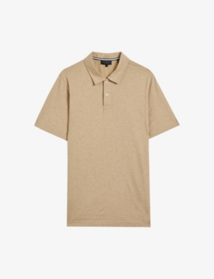 TED BAKER: Polsden cotton and cashmere-blend polo shirt