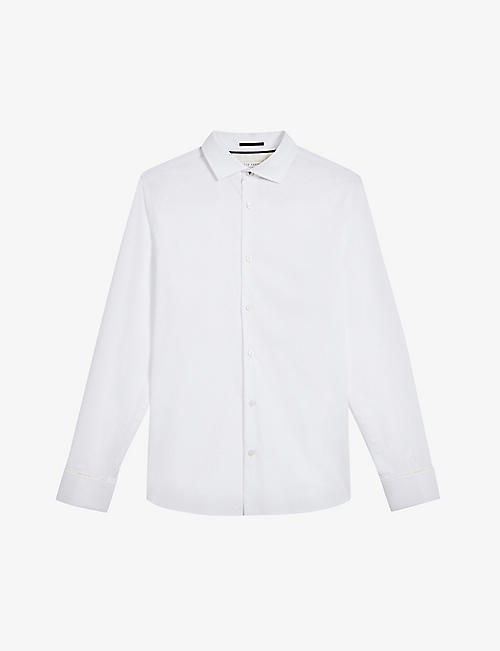 TED BAKER: Witree slim-fit stretch-cotton shirt