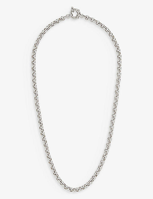 TOM WOOD: Rolo rhodium-plated sterling-silver necklace