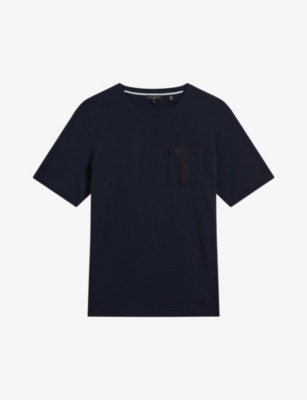Ted Baker London Spindle Pocket T-Shirt in Navy