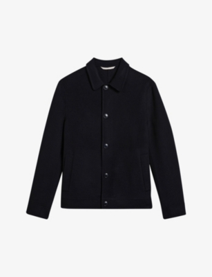 TED BAKER - Collared regular-fit wool-blend jacket | Selfridges.com