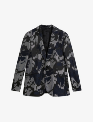 TED BAKER: Diegan single-breasted woven evening jacket