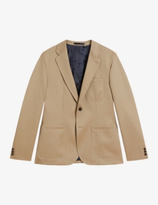 TED BAKER: Yarm single-breasted wool-mix evening jacket