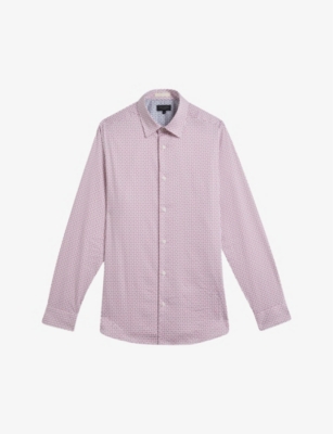 TED BAKER: Conifur regular-fit stretch-cotton shirt