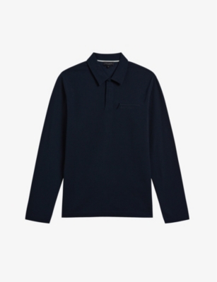 Ted baker mens long sleeve outlet polo