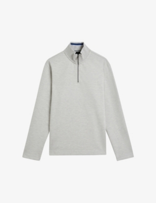 Ted baker half online zip funnel neck jumper