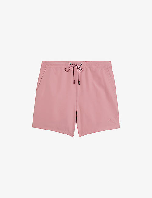 TED BAKER: Hiltree logo-embossed woven swim shorts