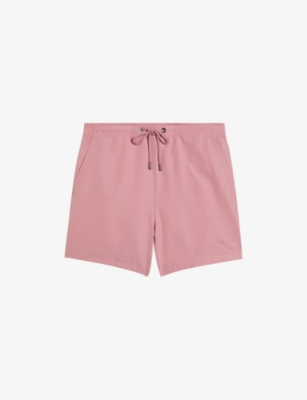 Ted Baker Colne Rib Swim Trunks In White