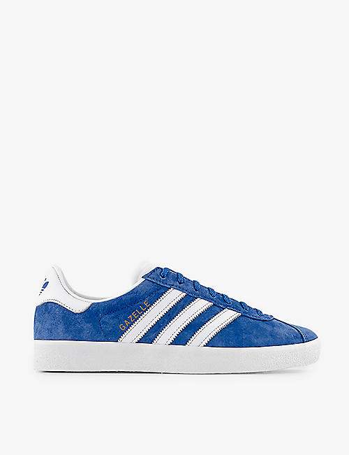 ADIDAS: Gazelle brand-foiled suede low-top trainers