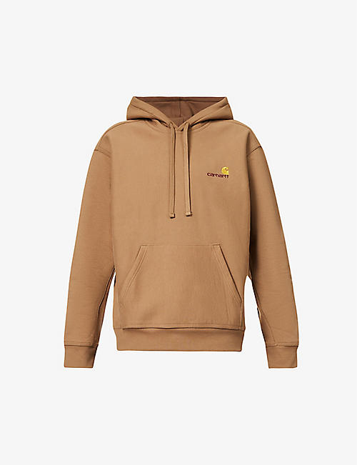 CARHARTT WIP: American Script logo-embroidered cotton-blend hoody