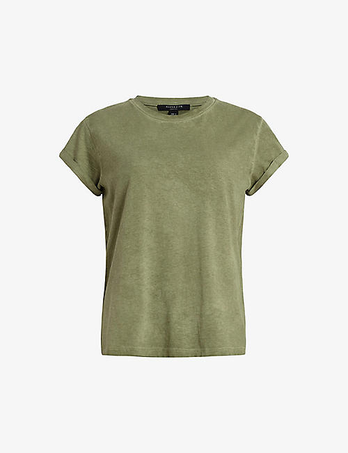 ALLSAINTS: Anna logo-print organic-cotton T-shirt