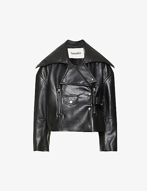 NANUSHKA: Ado faux-leather jacket