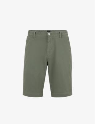 BOSS - Slim-fit shorts in water-repellent twill