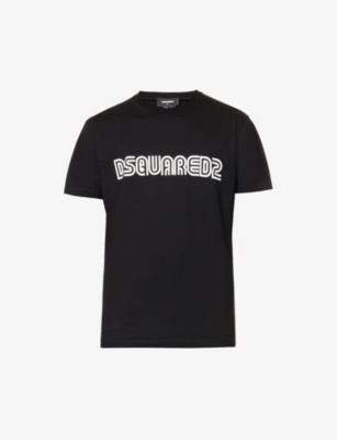 DSQUARED2 Logo-print crewneck cotton-jersey T-shirt