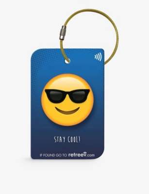 The Tech Bar Emoji Sunglasses Retreev Smart Luggage Tag