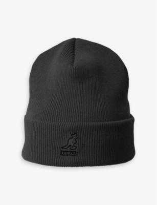 KANGOL: Pull-On logo-embroidered woven beanie
