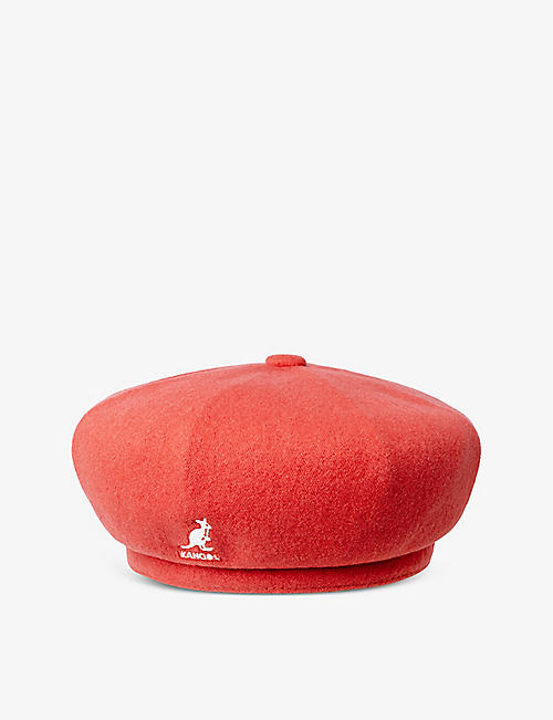 KANGOL: Jax logo-embroidered wool-blend beret