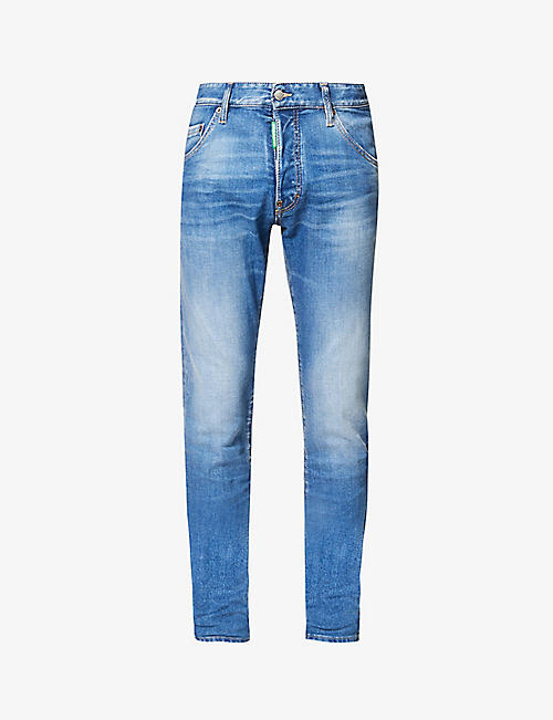 DSQUARED2: Cool Guy straight-leg mid-rise stretch-denim jeans