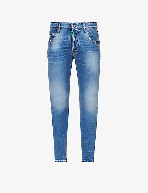 DSQUARED2: One Life Cool Guy straight-leg mid-rise stretch-denim jeans