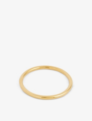 TILLY SVEAAS - Medium 18ct yellow gold-plated brass bangle