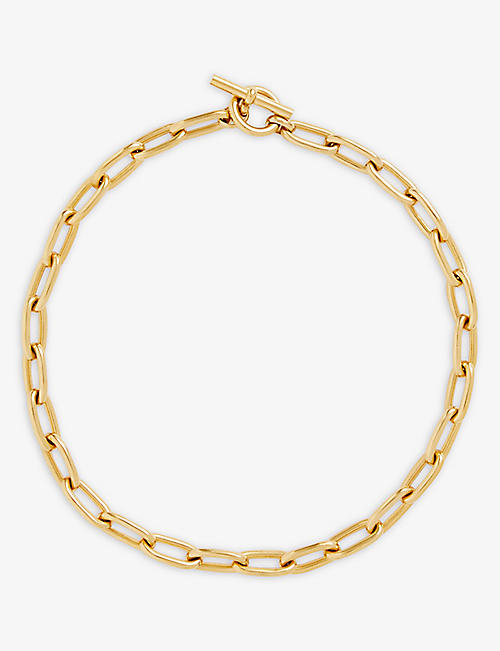 TILLY SVEAAS: Oval Linked sterling-silver necklace