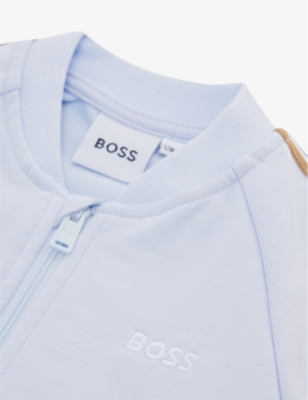 HUGO BOSS - Reversible Blanket - Pale Blue