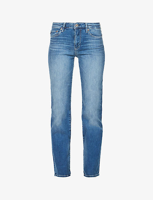 AG: The Farrah skinny high-rise stretch-denim jeans