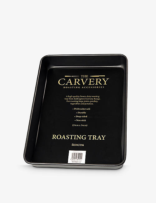 EDDINGTONS: The Carvery steel roasting tray 34cm x 24cm