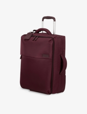 Lipault Bordeaux Plume Foldable Two-wheel Cabin Suitcase 55cm In Dark Purple
