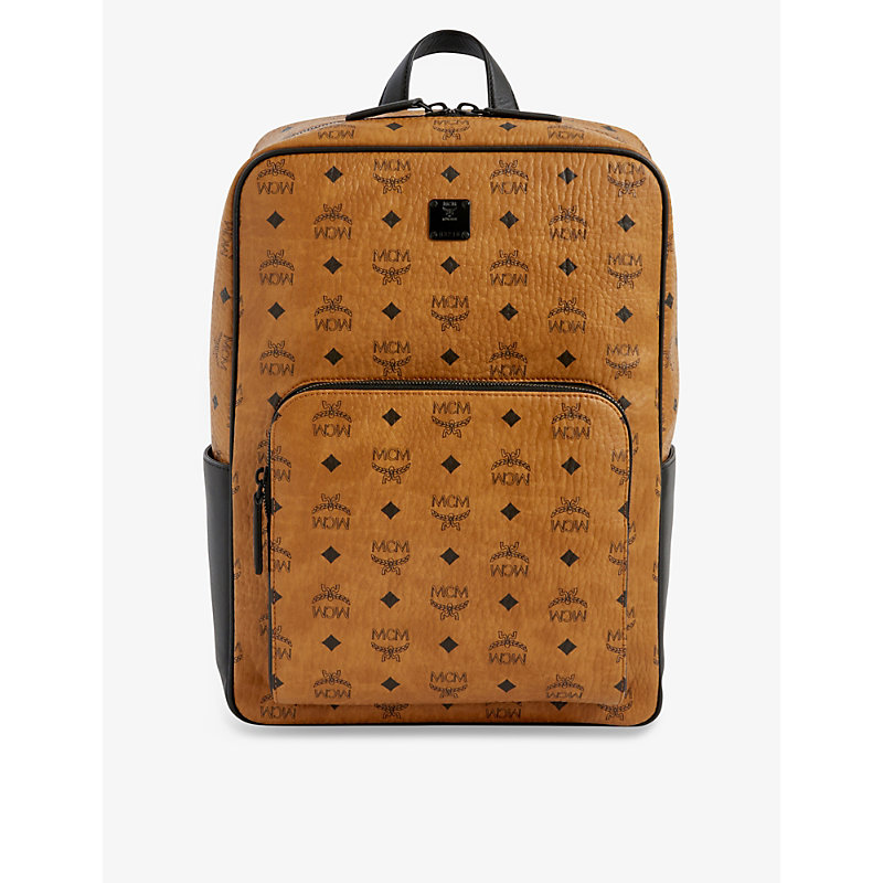 MCM AREN MONOGRAM COATED CANVAS AND LEATHER BACKPACK,63186155