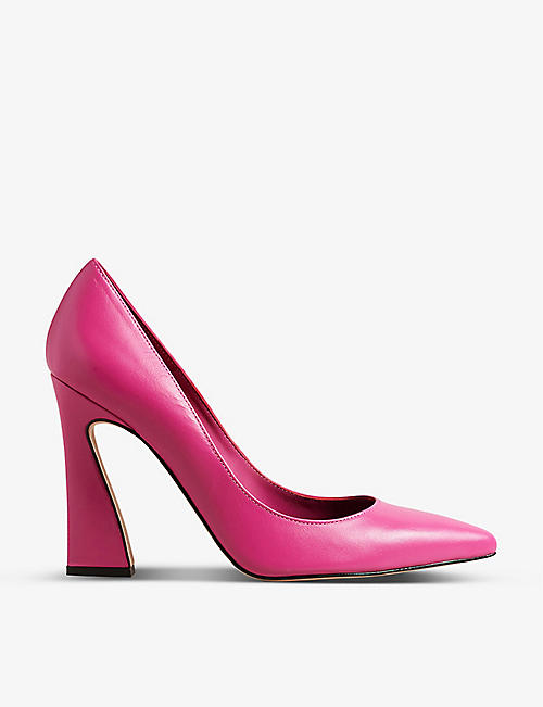 TED BAKER: Teyma pointed-toe leather court heels