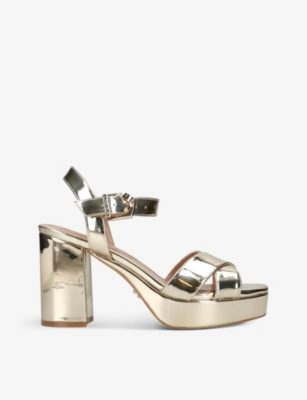 CARVELA: Serafina 100 patent faux-leather platform sandals