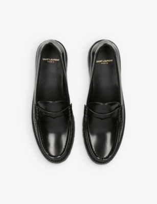 SAINT LAURENT Le Loafer patent-leather loafers