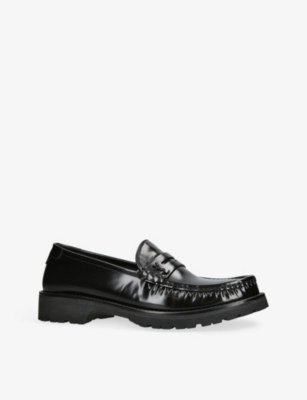 SAINT LAURENT Le Loafer patent-leather loafers