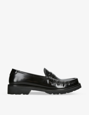 SAINT LAURENT Le Loafer patent-leather loafers