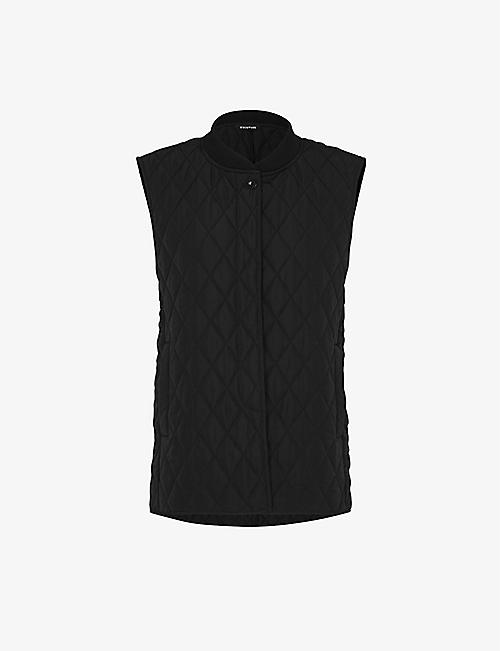WHISTLES: Sandra diamond-quilted recycled-polyester gilet