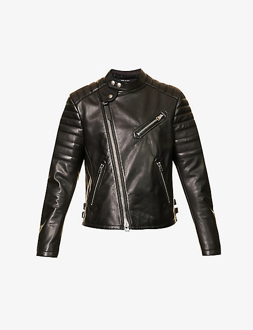 TOM FORD: Icon slim-fit leather jacket