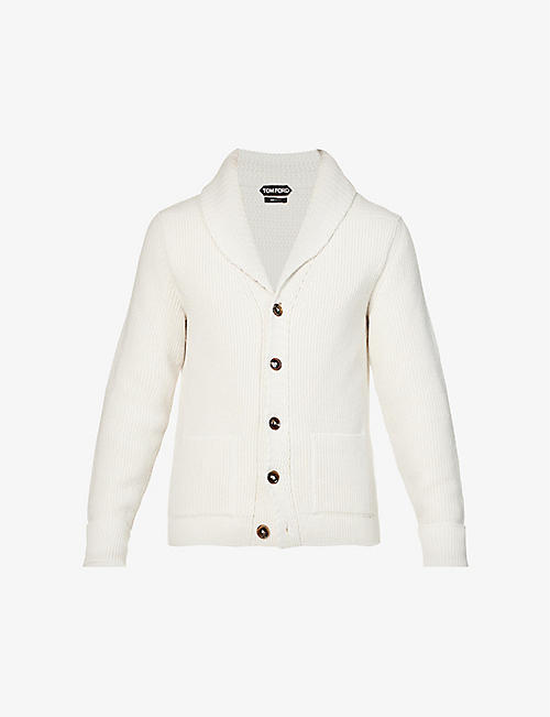 TOM FORD: Shawl-collar relaxed-fit cashmere cardigan