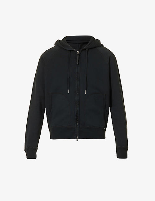TOM FORD: Regular-fit zip-up cotton-jersey hoody