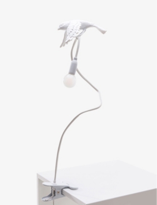 SELETTI: Sparrow Taking Off resin clamp lamp 100cm