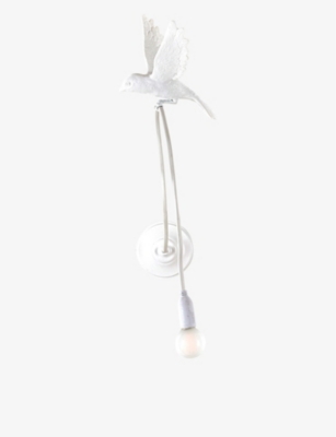 SELETTI: Sparrow Landing resin clamp lamp 100cm